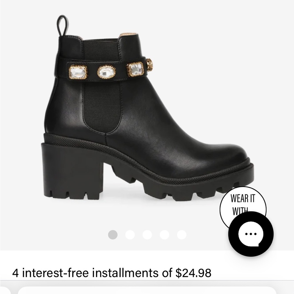 Amulet black boots Steve Madden